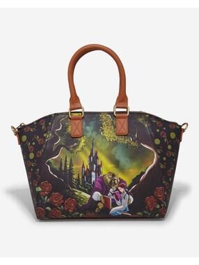 Loungefly Disney Beauty & The Beast Castle Satchel Bag NWT